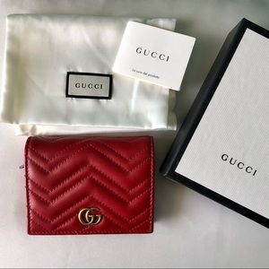 Authentic Gucci Matelasse GG Marmont Card Case